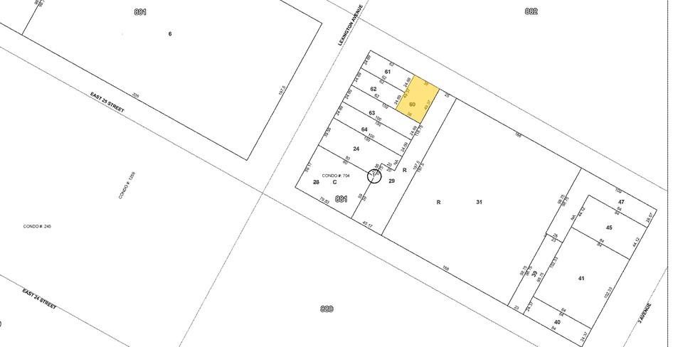 134-136 E 26th St, New York, NY à louer - Plan cadastral - Image 3 de 3