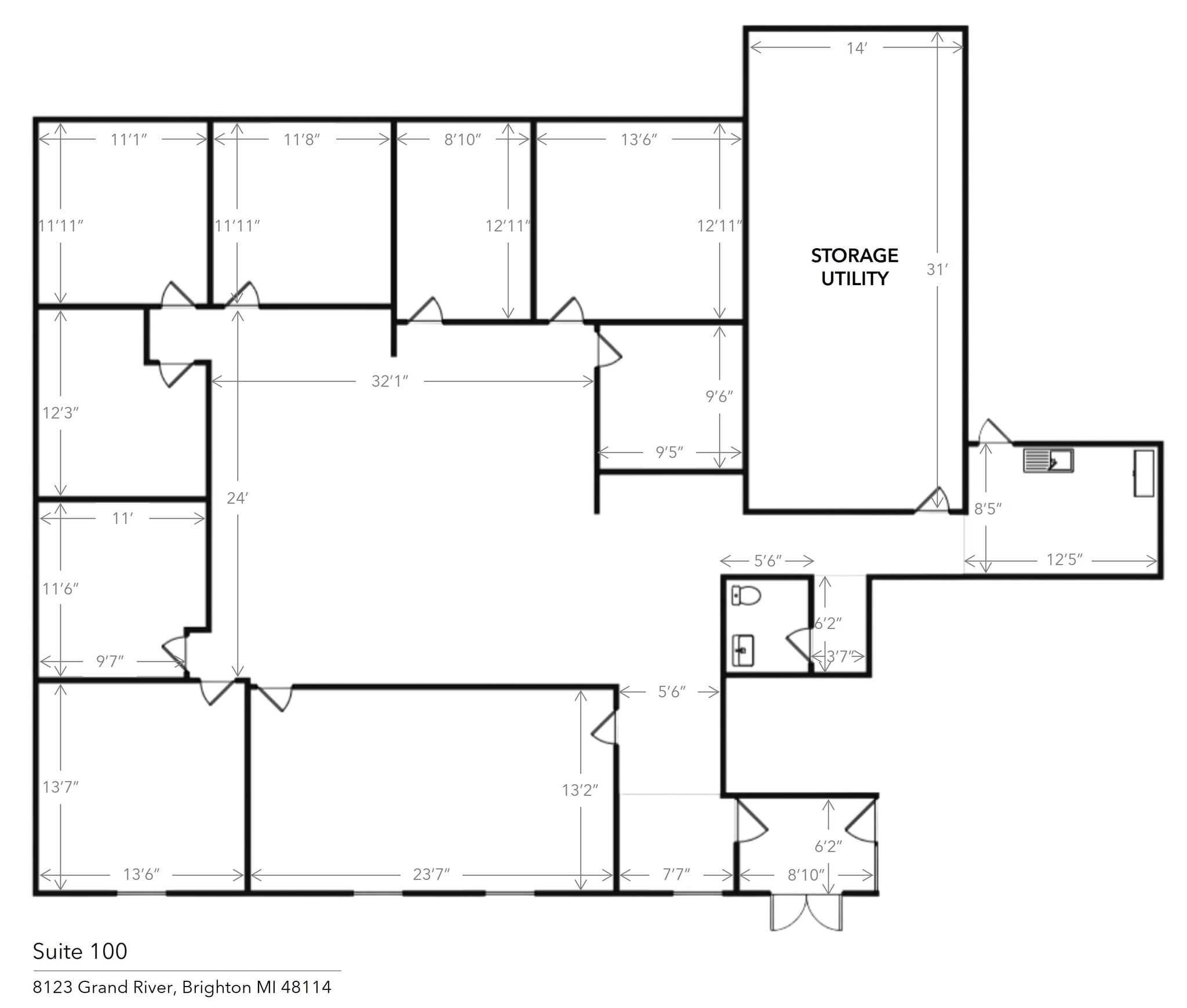 8123 Grand River Rd, Brighton, MI for sale Floor Plan- Image 1 of 1