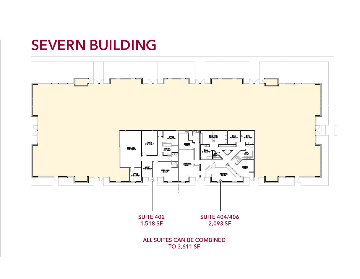 8600 LaSalle Rd, Towson, MD à louer Plan d’étage- Image 1 de 1