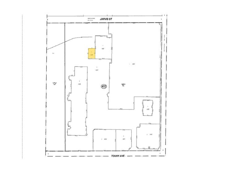 5670 W Touhy Ave, Niles, IL for lease - Plat Map - Image 2 of 5