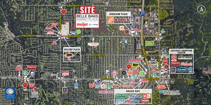 Richmond Road, Richmond Heights, OH - AÉRIEN  Vue de la carte