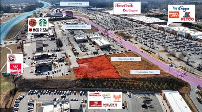 Georgia 400 Hwy, Dawsonville, GA - AÉRIEN  Vue de la carte