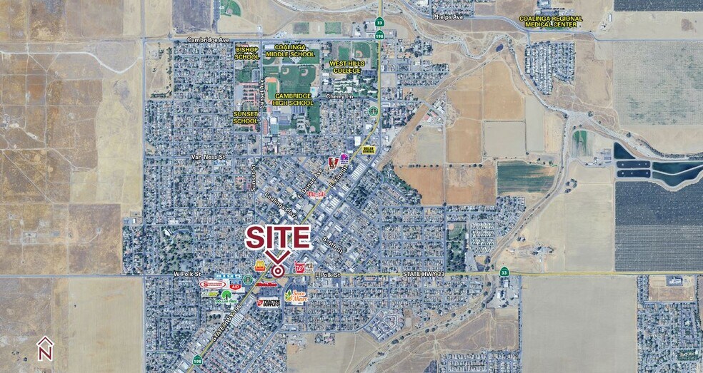 396 W Forest Ave, Coalinga, CA à vendre - Photo du bâtiment - Image 2 de 4