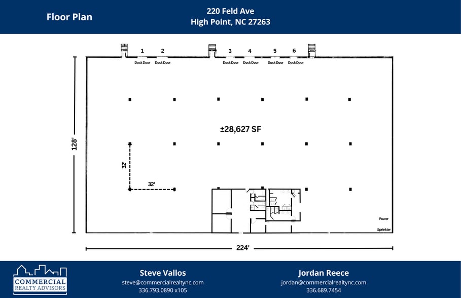 220 Feld Ave, High Point, NC for lease - Floor Plan - Image 3 of 9