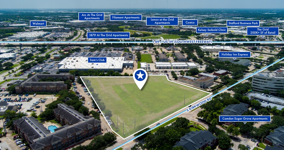 12369 KIRKWOOD, Stafford, TX à vendre - Aérien - Image 3 de 3