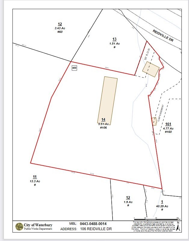 106 Reidville Dr, Waterbury, CT for lease Plat Map- Image 1 of 2