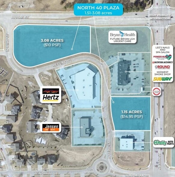 84th & Adams St, Lincoln, NE for sale - Building Photo - Image 2 of 3