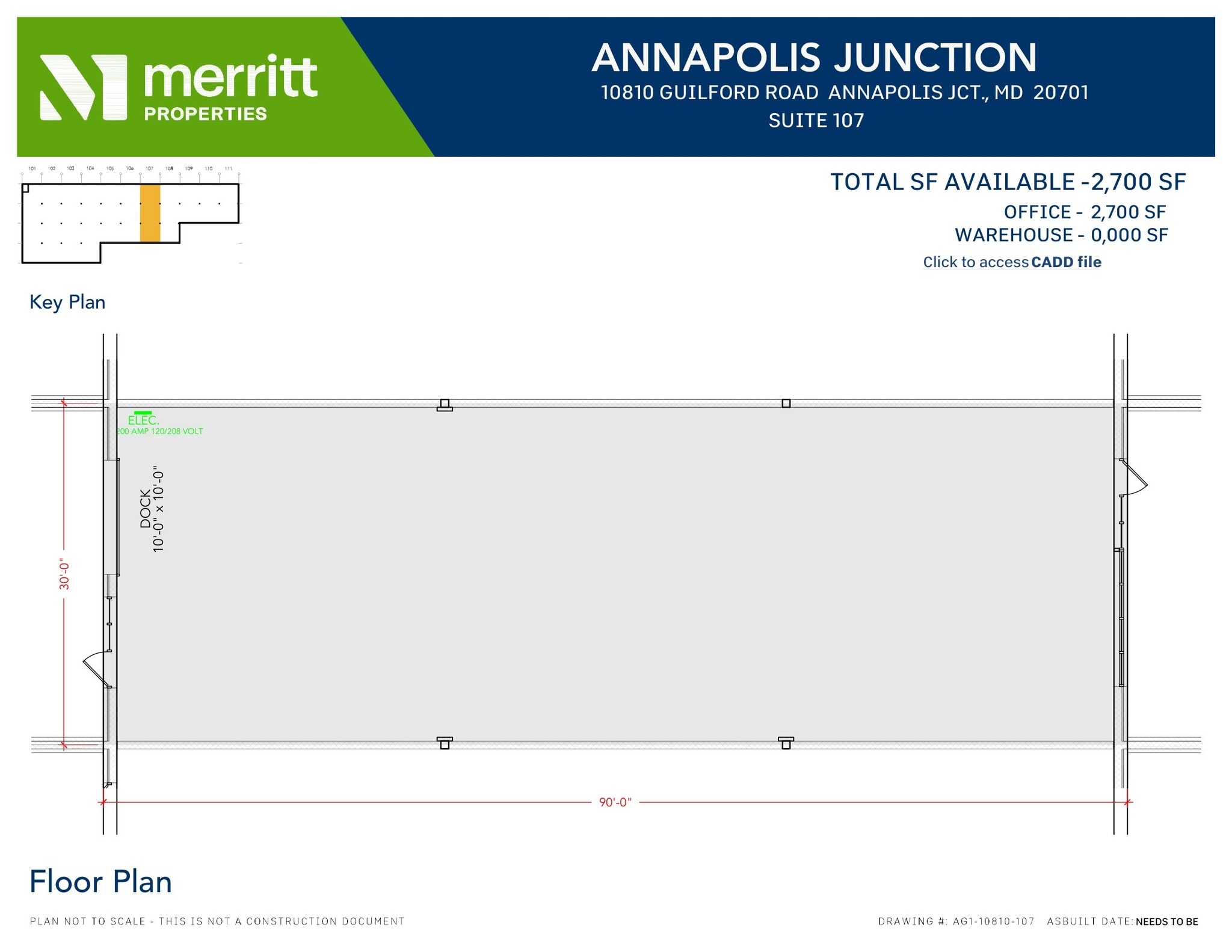 10840 Guilford Rd, Annapolis Junction, MD for lease Floor Plan- Image 1 of 1