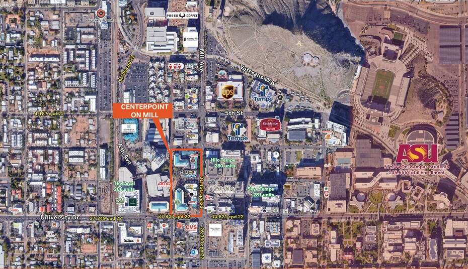 640-740 S Mill Ave, Tempe, AZ à louer - Photo du bâtiment - Image 2 de 4