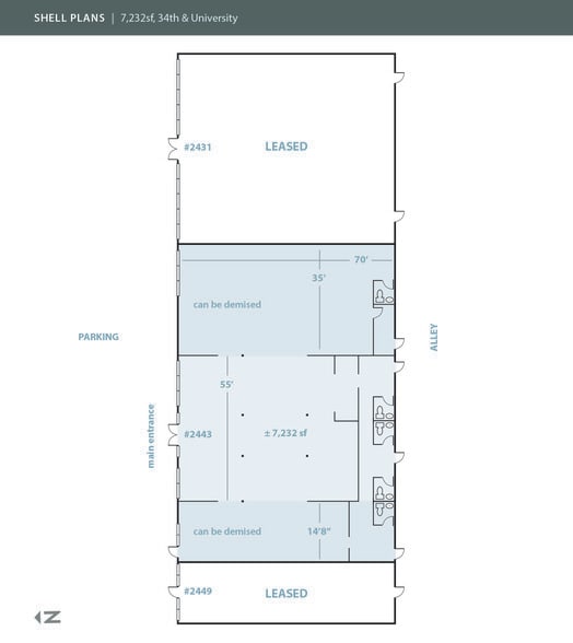 2431 34th St, Lubbock, TX for lease - Floor Plan - Image 3 of 10