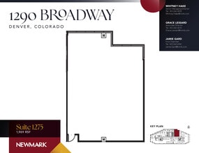 1290 Broadway, Denver, CO for lease Floor Plan- Image 1 of 6