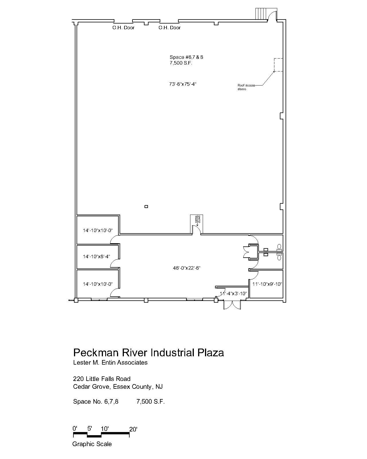 220 Little Falls Rd, Cedar Grove, NJ for lease Floor Plan- Image 1 of 1