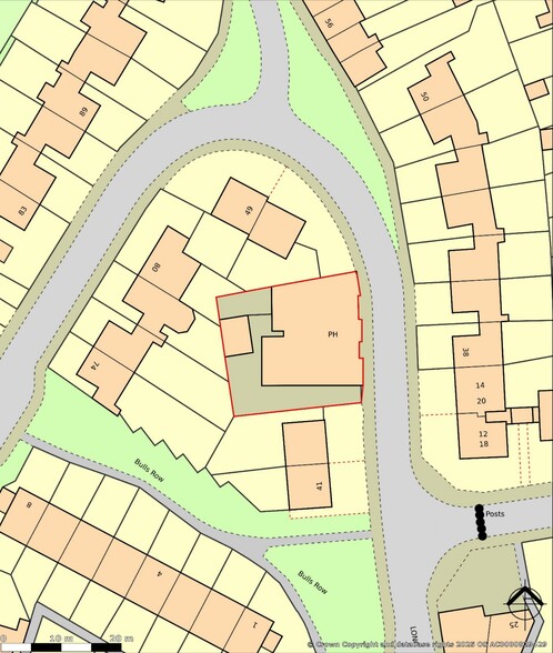 45 Long Row, Shrewsbury for sale - Plat Map - Image 3 of 3