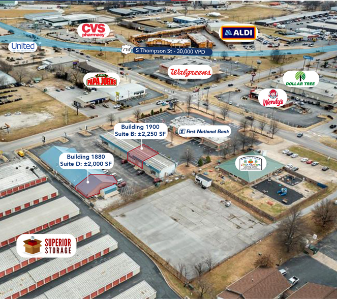 1900 S Pleasant St, Springdale, AR for lease - Building Photo - Image 2 of 6