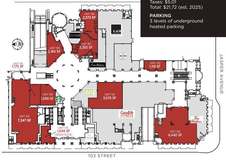 10155 102nd St NW, Edmonton, AB for lease Floor Plan- Image 1 of 1