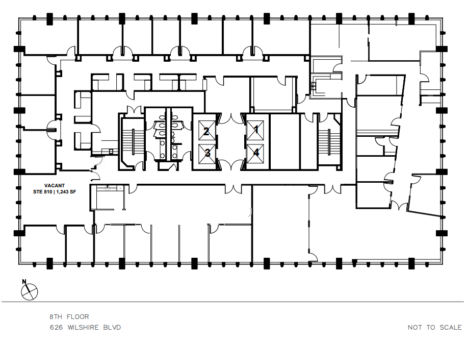 626 Wilshire Blvd, Los Angeles, CA à louer Plan d’étage- Image 1 de 1