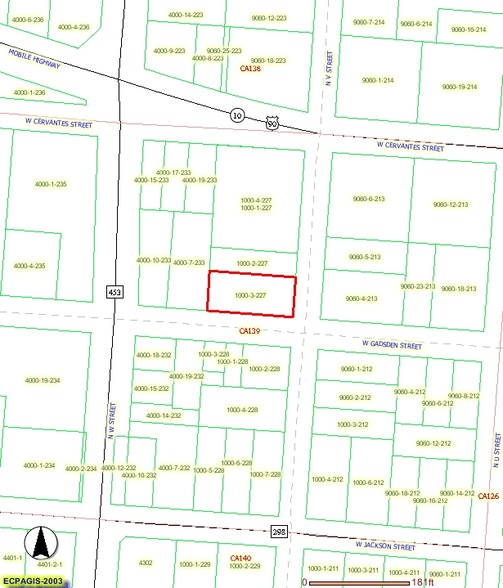 701 V St, Pensacola, FL à louer - Plan cadastral - Image 3 de 3