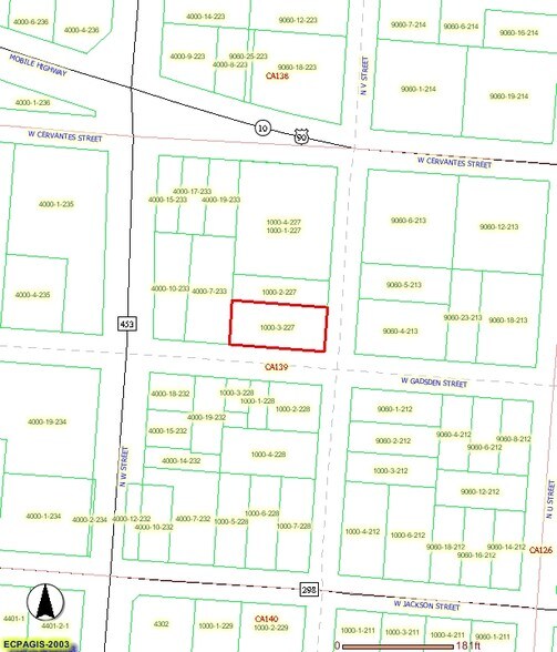 701 V St, Pensacola, FL for lease - Plat Map - Image 2 of 5