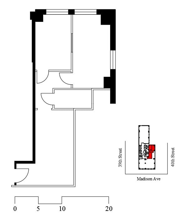 274 Madison Ave, New York, NY à louer Plan d’étage- Image 1 de 1