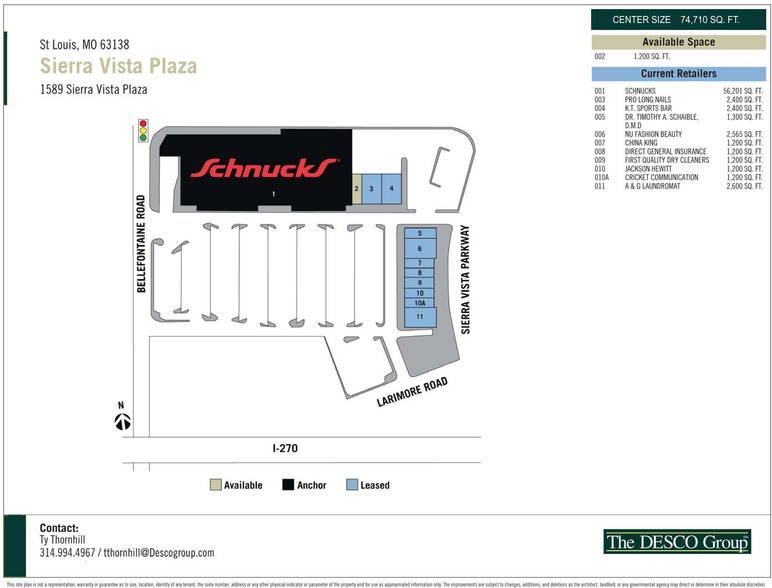 1553 Sierra Vista Plz, Saint Louis, MO for lease - Site Plan - Image 2 of 8