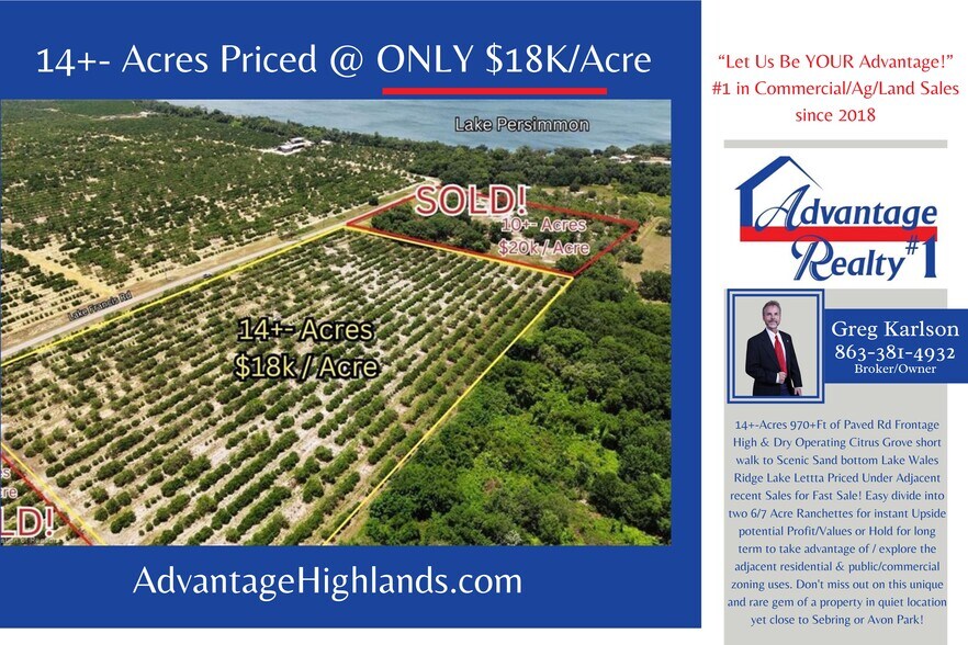 2681 Lake Letta dr, Avon Park, FL à vendre - Photo du bâtiment - Image 1 de 11