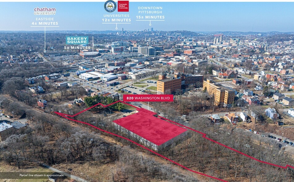 820 Washington Blvd, Pittsburgh, PA for sale - Aerial - Image 2 of 9
