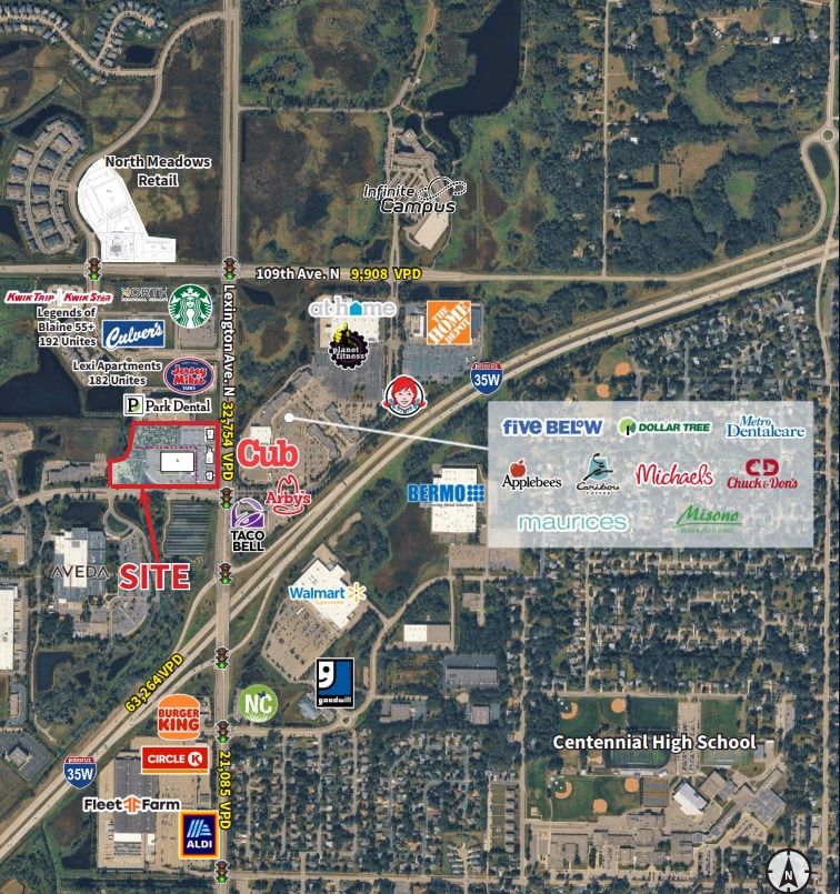 4131 Pheasant Ridge Dr NE, Minneapolis, MN à vendre Aérien- Image 1 de 3