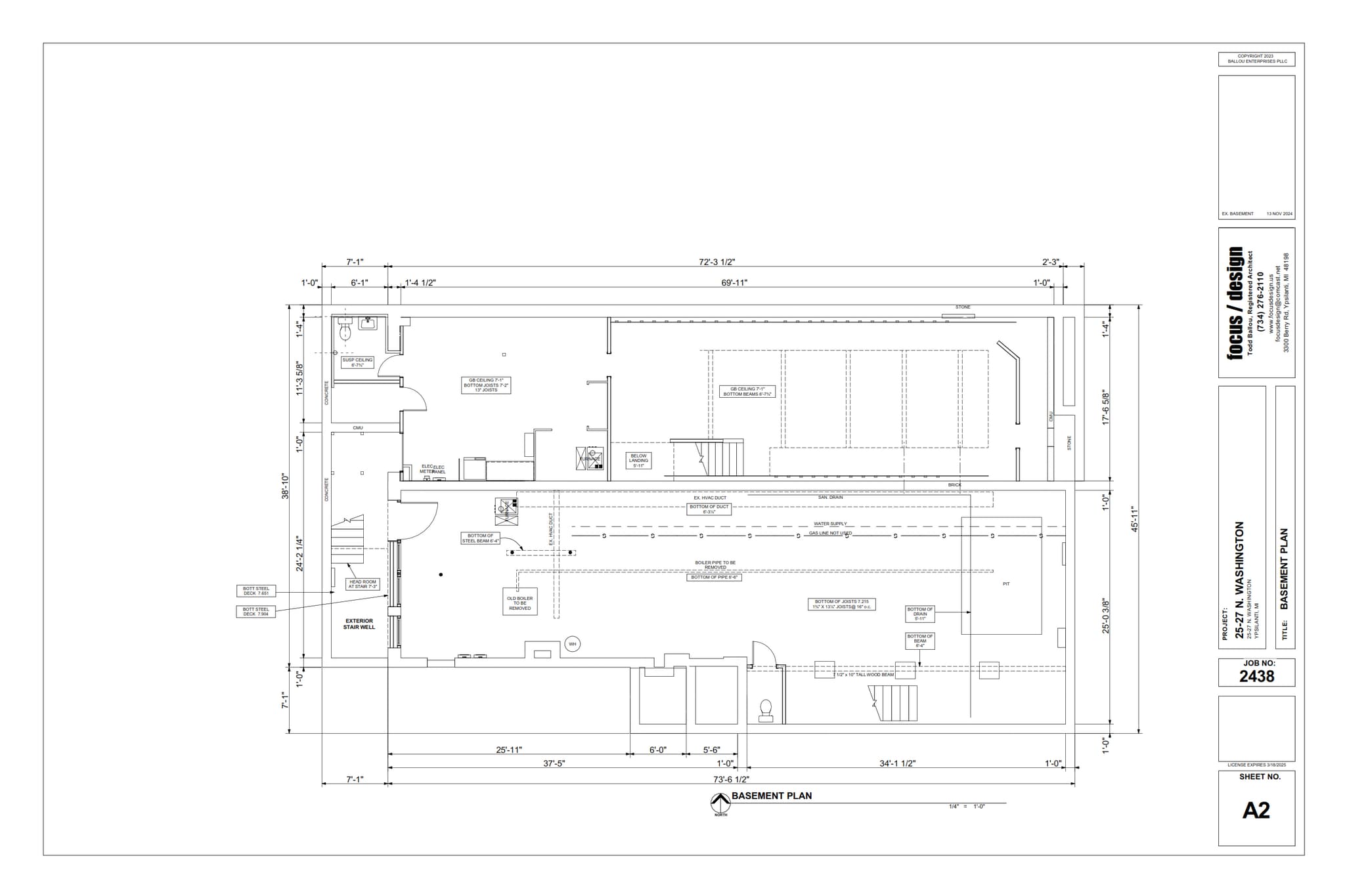 25-27 N Washington St, Ypsilanti, MI for lease Floor Plan- Image 1 of 3