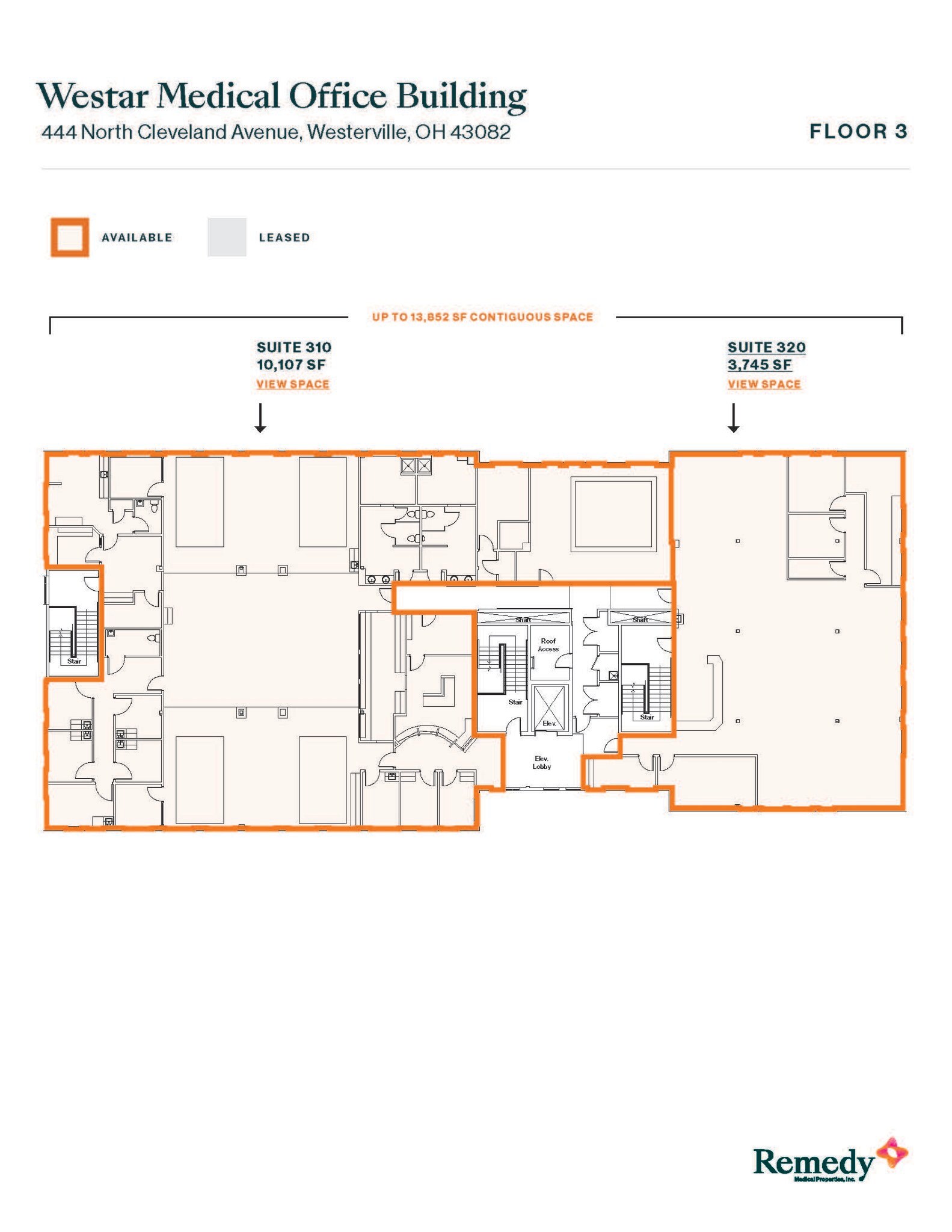 444 N Cleveland Ave, Westerville, OH à louer Plan d’étage- Image 1 de 1