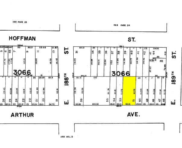 2467-2469 Arthur Ave, Bronx, NY à louer - Plan cadastral - Image 2 de 7