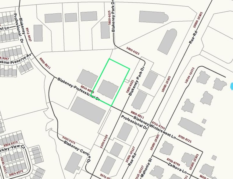 8832 Blakeney Professional Dr, Charlotte, NC à louer - Plan cadastral - Image 3 de 11