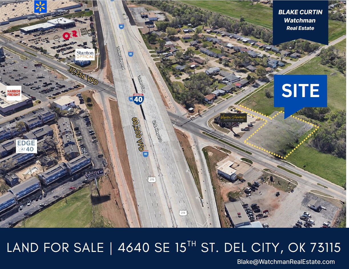 4640 SE 15th St, Del City, OK à vendre Aérien- Image 1 de 2