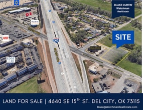 4640 SE 15th St, Del City, OK - Aerial map view