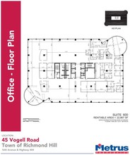 45 Vogell Rd, Richmond Hill, ON à louer Plan d’étage- Image 1 de 1