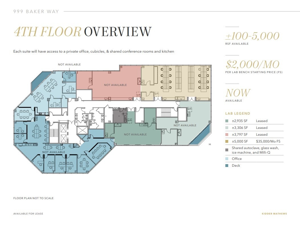 999 Baker Way, San Mateo, CA à louer Plan d’étage- Image 1 de 1