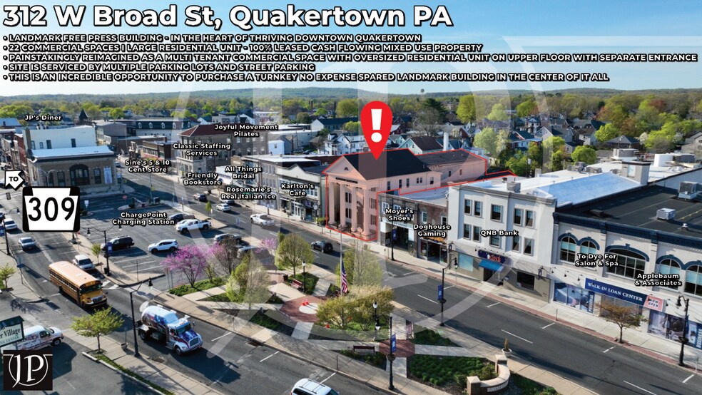 312-314 W Broad St, Quakertown, PA à vendre - Photo du bâtiment - Image 1 de 83