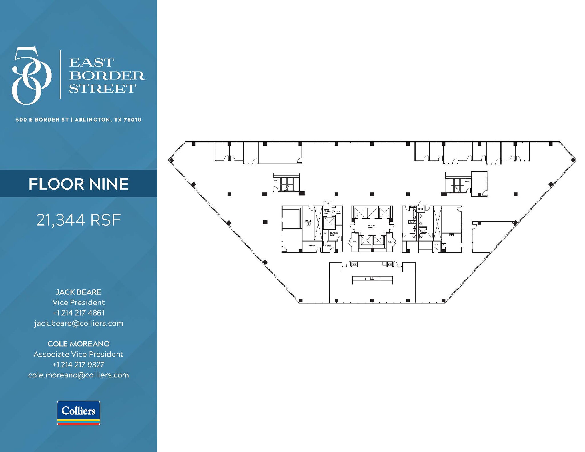 500 E Border St, Arlington, TX à louer Plan d’étage- Image 1 de 1