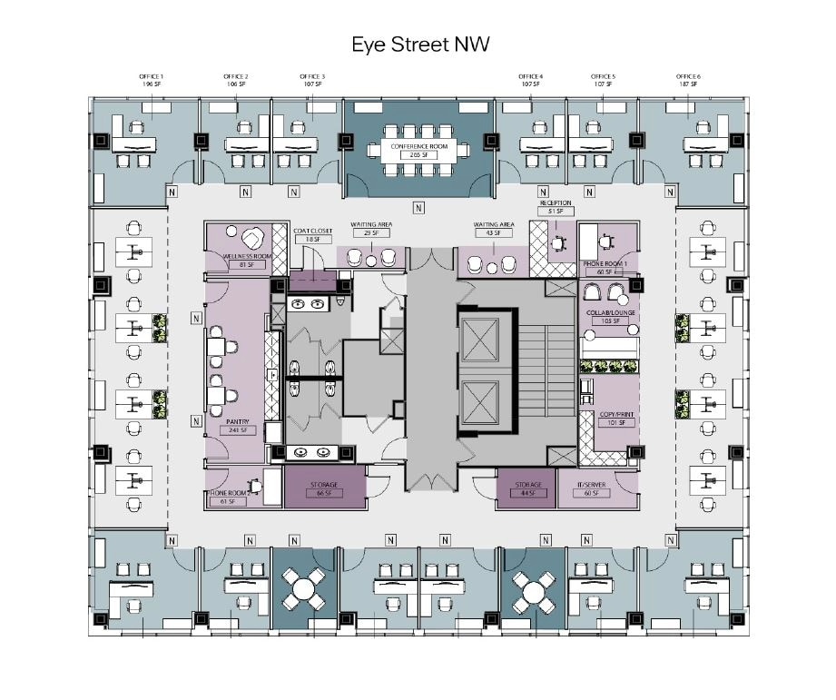 1444 I St NW, Washington, DC for lease Floor Plan- Image 1 of 10