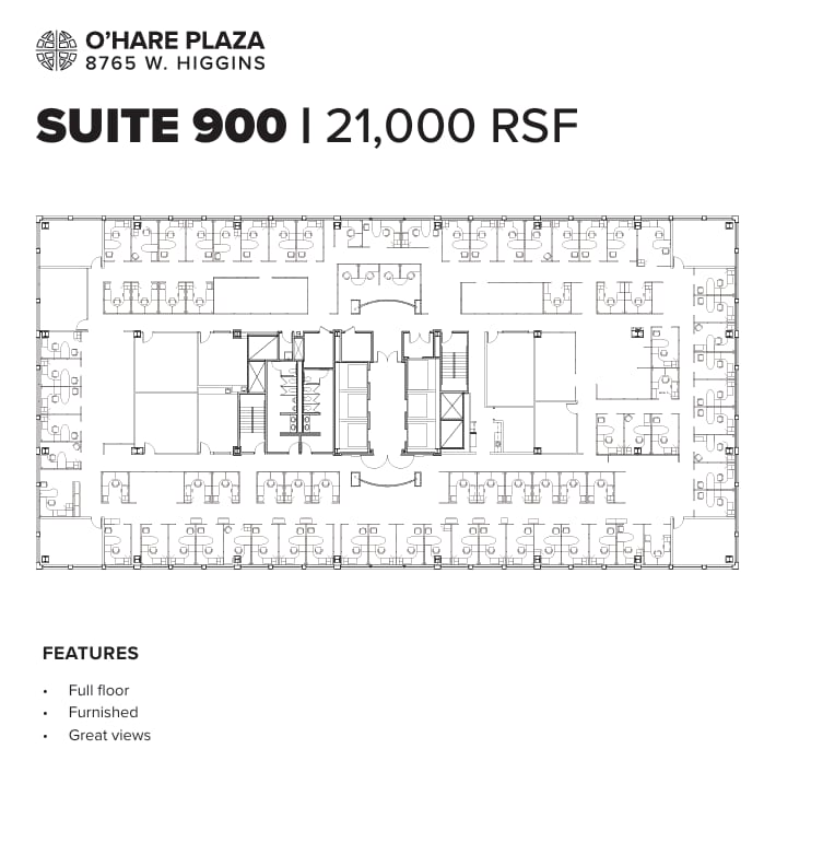 8765 W Higgins Rd, Chicago, IL for lease Floor Plan- Image 1 of 1