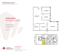 700 Spring Forest Rd, Raleigh, NC à louer Plan d  tage- Image 1 de 1