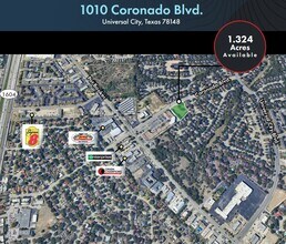 1010 Coronado Blvd, Universal City, TX - AERIAL  map view - Image1