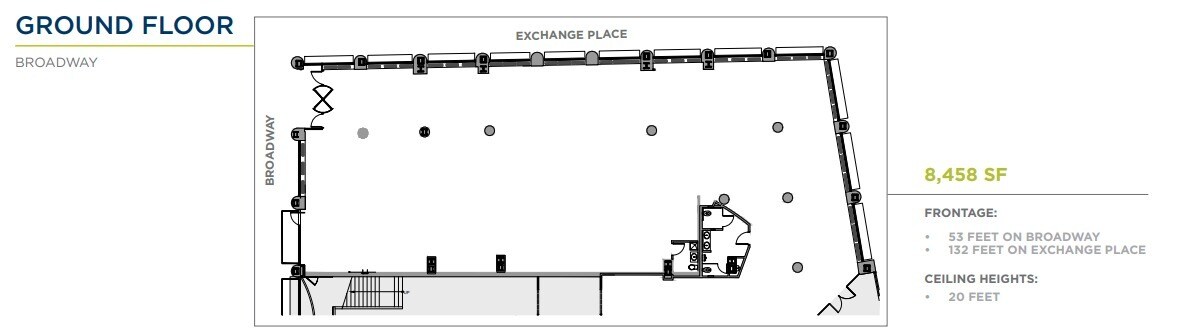 52 Broadway, New York, NY à louer Plan d’étage- Image 1 de 2