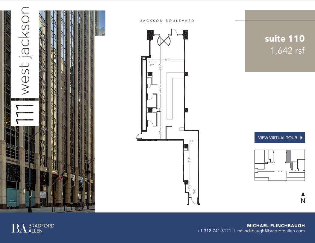 111 W Jackson Blvd, Chicago, IL à louer Plan d  tage- Image 1 de 6