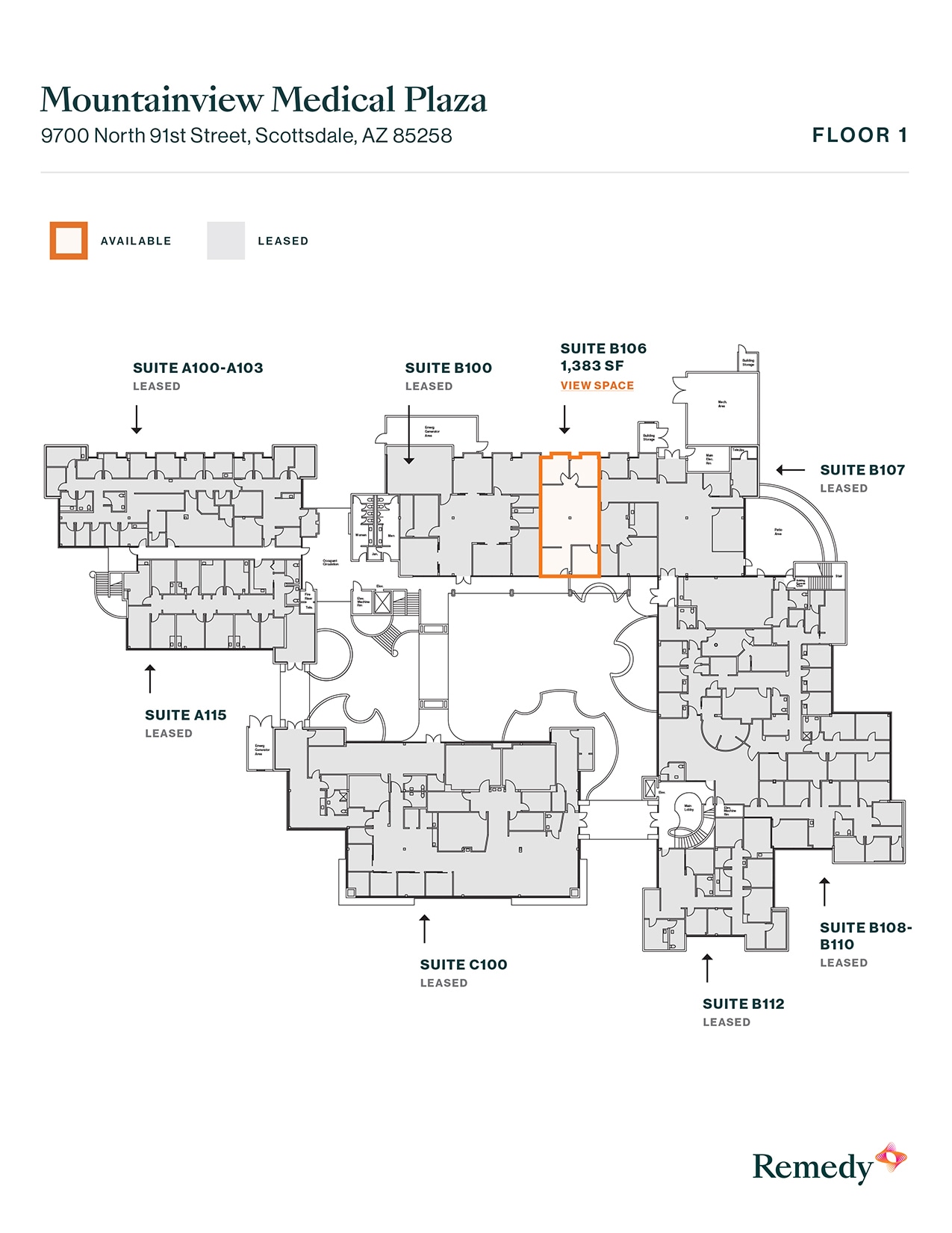 9700 N 91st St, Scottsdale, AZ à louer Plan d’étage- Image 1 de 1
