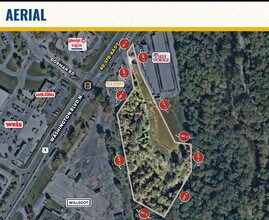 9205 N Washington Blvd, Laurel, MD - Aerial  map view