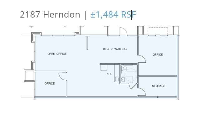 2101 Herndon Ave, Clovis, CA for lease Floor Plan- Image 1 of 1