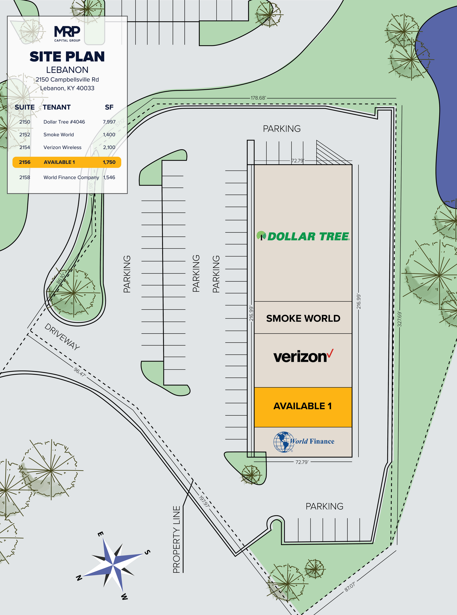 2150-2158 Campbellsville Rd, Lebanon, KY for lease Site Plan- Image 1 of 1