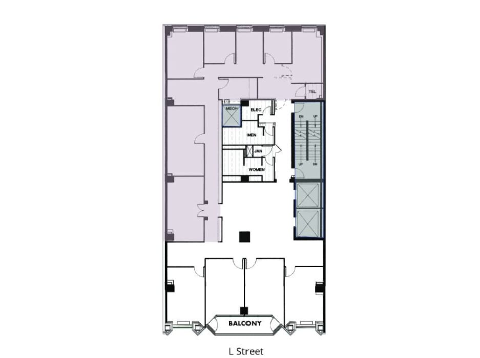 1819 L St NW, Washington, DC à louer Plan d’étage- Image 1 de 1