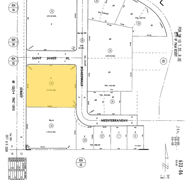 41945 Boardwalk, Palm Desert, CA à louer - Plan cadastral - Image 2 de 8