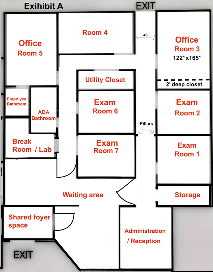 1762 Metromedical Dr, Fayetteville, NC 28304 - Unité 1 - - Plan d’étage - Image 1 of 1